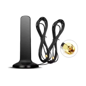 Wi-Fi/4G/LTE Антенна на магните комнатная SMA 17см