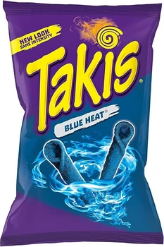 Чіпси Takis Blue Heat Hot Chili Pepper 100 г. Такіс
