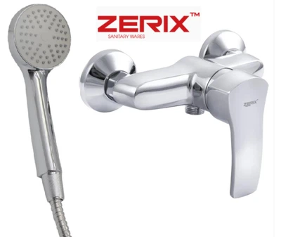 Смеситель для душа Zerix без гусака наружный для душевой кабины настенный (0208)