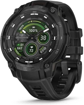 Смарт-годинник Garmin Instinct Crossover AMOLED Tactical Edition Black (010-03398-02, 010-03398-42)