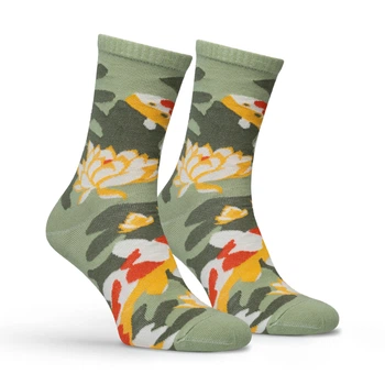 Шкарпетки Premier Socks: "Лотос і кої", прикольні шкарпетки, унісекс, 40-42