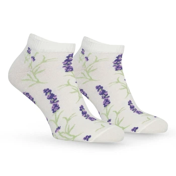 Шкарпетки Premier Socks "Шепіт лаванди", прикольні шкарпетки з лавандою, короткі, розм. 36-39