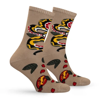 Шкарпетки Premier Socks: "Гранатовий серпантин",прикольні зимові шкарпетки, унісекс, 40-42
