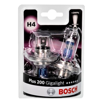 Автолампы галогеновые Bosch Plus 200 Gigalight H4 P43t 55W 12V (1987301435)