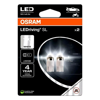 Автолампа LED (світлодіодна) OSRAM LEDriving W5W W2.1x9.5d 1W 12V біла 2825DWP2BL (2825DWP2BL)