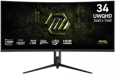 Monitor MSI 34 cale MAG 342CQRF E20 UWQHD Curved 200Hz Czarny (MAG 342CQRF E20)