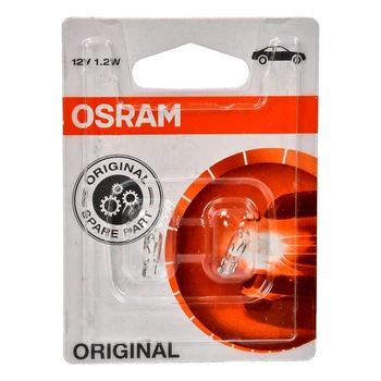 Автолампа розжарювання OSRAM Original W1.2W W2x4.6d 1.2W 12V прозора 272102B (272102B)