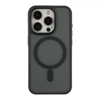 Чохол Premium TPU+PC Goldencis Matte with MagSafe для iPhone 15 Pro Black
