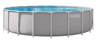 Каркасный бассейн Intex 26756-0 серый круглый из ПВХ и стали 610 х 132 см на 32695 л (9-163-26756-0)