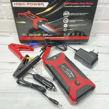Пускозарядное устройство JUMPSTARTER 29B 99800 мАч 12V 300/600A с фонариком, красный