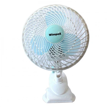 Настольный мини вентилятор с прищепкой Table Fan Wimpex WX 707 50 Вт 18 см