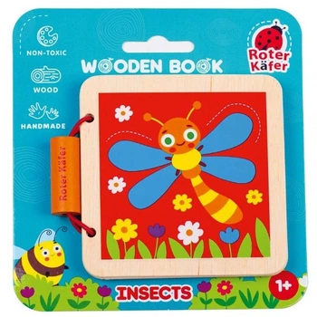 Деревʼяна іграшка Деревʼяна книга. Комахи Vladi Toys RW3033
