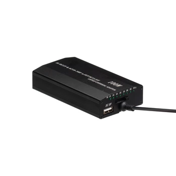 Універсальний Зарядний Пристрій Для Ноутбука 100w 8 Pin + Авто Адаптер Чорний