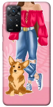 Чохол Demsky Girl and corgi для Xiaomi Redmi Note 11 Pro 4G/5G
