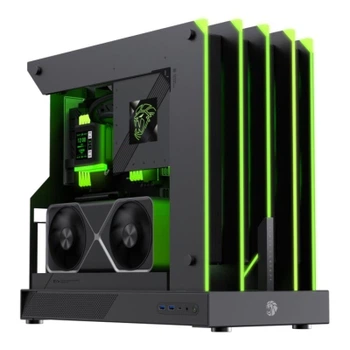Корпус ATX без блоку живлення виготовлений з викор істанням прецизійної обробки на станці з ЧПУ та Blade Concept GAMEMAX (Blade Concept)