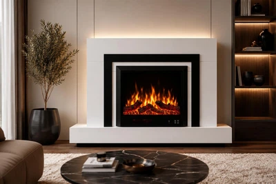 Электрический камин Fireplace Craftsman Tokado White Bluetooth звук потрескивания дров (10080122)