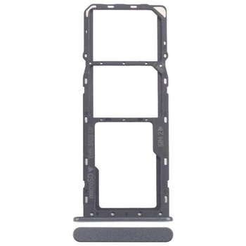 Держатель Sim-карты и карты памяти Nokia C32 серый Charcoal на две Sim-карты High Copy
