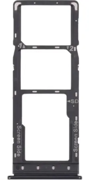 Держатель Sim-карты и карты памяти Infinix Hot 60i 4G черный Sleek Black на две Sim-карты High Copy