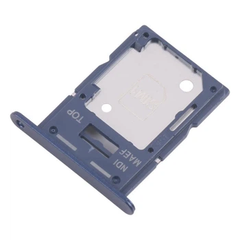 Держатель Sim-карты и карты памяти Samsung M356 Galaxy M35 синий Dark Blue на 1 Sim-карту High Copy