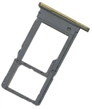 Держатель Sim-карты и карты памяти ZTE Nubia Neo 3 золотистый Titanium Gold на две Sim-карты High Copy