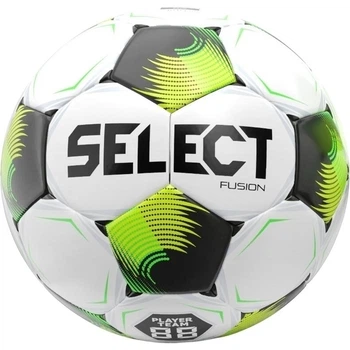 Футбольный мяч Select FUSION V26 бело-черно-салатовый Размер 4 385417-762