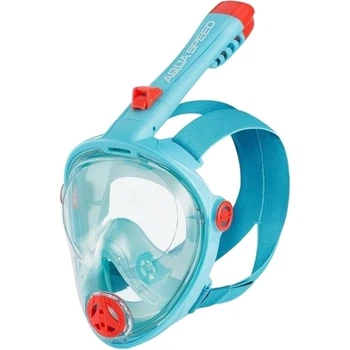 Маска для плавания полнолицевая детская Aqua Speed SPECTRA 2.0 KID бирюзово-красная L 248-02