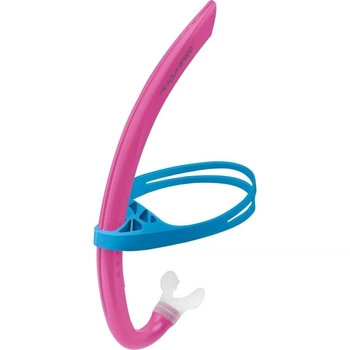 Дыхательная трубка для плавания детская Aqua Speed JUNO JUNIOR розово-голубая 734-03