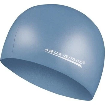 Шапочка для плавания Aqua Speed MEGA дымчато-синяя 100-22