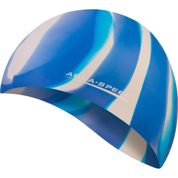 Шапочка для плавания Aqua Speed BUNT сине-белая 113-55