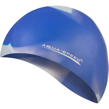 Шапочка для плавания Aqua Speed BUNT сине-серая 113-92