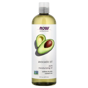 Масло авокадо NOW Foods, Solutions "Avocado Oil" чистое масло для кожи и волос (473 мл)