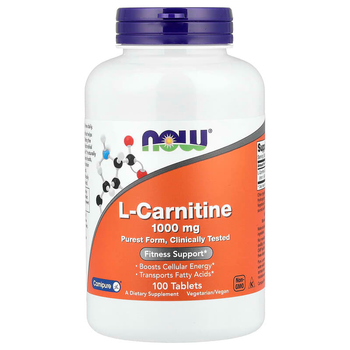 L-карнітин NOW Foods "L-Carnitine" 1000 мг (100 таблеток)