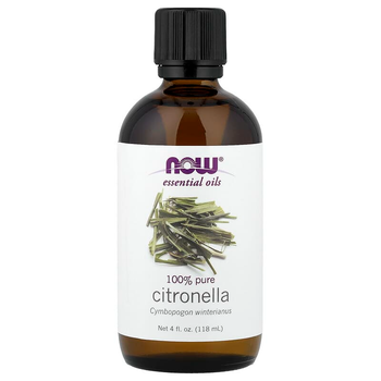 Эфирное масло цитронеллы NOW Foods Essential Oils "Citronella" 100% чистое цитронелловое масло (118 мл)