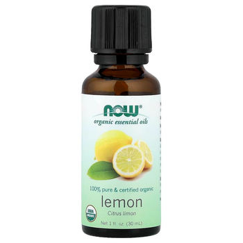 Органическое эфирное масло лимона NOW Foods Organic Essential Oils "Lemon" (30 мл)
