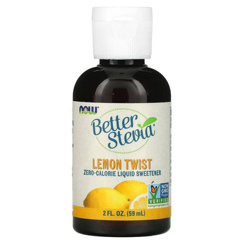 Жидкая стевия NOW Foods "Better Stevia" сахарозаменитель со вкусом лимона (59 мл)