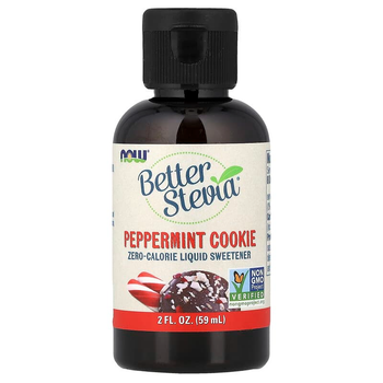 Жидкая стевия NOW Foods "Better Stevia" вкус мятное печенье (59 мл)
