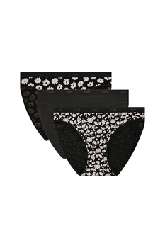 Трусики сліп, 3 штуки DIM 3(M) Чорний мікс (black bold B3T) (96670)