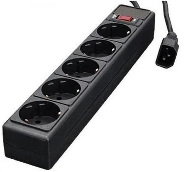 Фильтр сетевой для ИБП Gembird, 5 розеток, 1.8 м, Black (SPG5-X-6B)