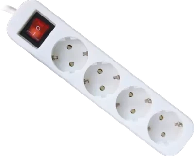 Фільтр мережевий Defender S418, 4 розетки, 1.8 м, White (99237)