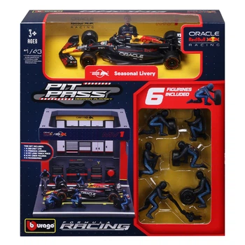 Игровой набор Pit Pass Oracle Red Bull Racing RB20 Bburago 1:43 Металлический