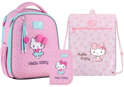 Рюкзак шкільний каркасний + пенал + сумка Kite Education Hello Kitty HK26-555S-1