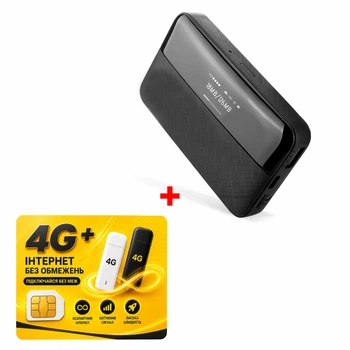 Wi-Fi роутер-модем MC7-E 4G LTE, 150 Мбит/с под SIM-карту и акб 6000 мАч + симкарта безлимитного интернета Lifecell