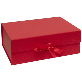 Подарункова коробка на магнітах зі стрічкою RED 28,2×20,2×9,2 см