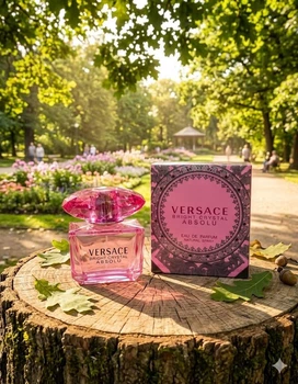 Парфюм Versace Bright Crystal Absolu 90 мл женские цветочно-фруктовый аромат с гранатом пионом и мускусом яркий шлейф и стойкость