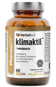 Suplement diety Pharmovit Klimaktil menopauza wsparcie podczas menopauzy 60 kapsulek wege PH744 (5902811236744)