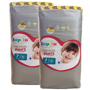 Подгузники-трусики Lupilu Premium 7 (17+ кг) 112 шт