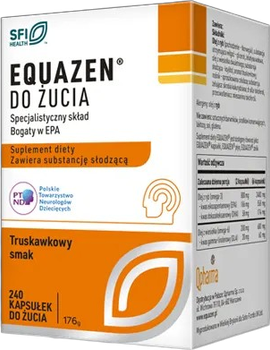 Suplement diety QPharma Equazen Truskawka 240 kapsułek do żucia (5060072605935)