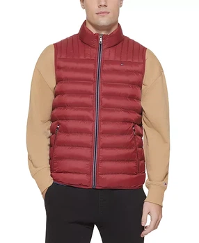 Мужской жилет Tommy Hilfiger Нейлон Luxury Quilt Old Money Premium Look M бордовая