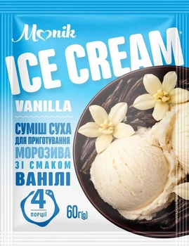 Мороженое Моnik со вкусом ванили сухая смесь 60 г