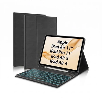 Чехол книжка с Bluetooth клавиатурой для Apple iPad Air 11" / Air 5 / Air 4 / Pro 11" черный (004122)